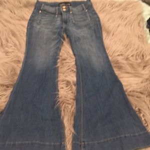 Express Vintage wash flare jeans
